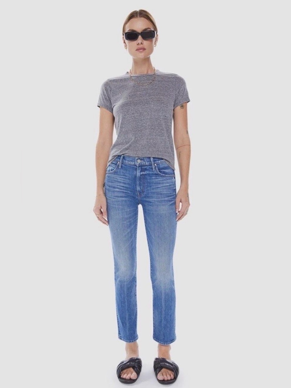 Mother-The Rascal-Blue-Straight-Leg-Denim-Jeans-Classic-Preppy-26